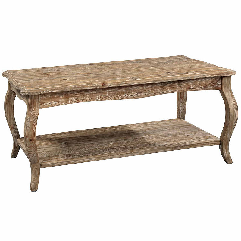 Alaterre Furniture Rustic - Reclaimed Coffee Table, Driftwood