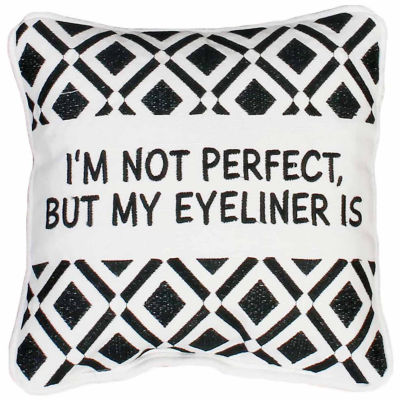 Thro By Marlo Lorenz Zoey Eyeliner Mini Throw Pillow Color Black