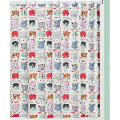 Kitty Shower Curtain Color Multi Jcpenney