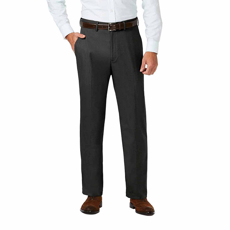 Haggar Premium Stretch Denim Classic Fit Flat Front Pants, Mens, Size ...