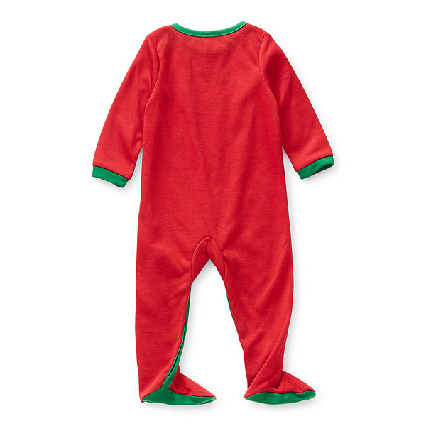 North Pole Trading Co. Rudolph Bff Unisex Footed Pajamas Long Sleeve Crew Neck