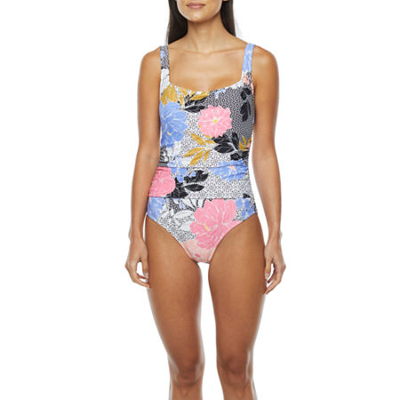 Sonnet Shores Timeless Womens Floral One Piece Swimsuit 16 Orange From Jcpenney Affiliate Accuweather Shop