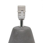 Simple Designs Pinnacle Black Concrete Table Lamp