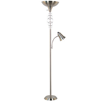 Torchiere Halo Floor Lamp With Reading Light