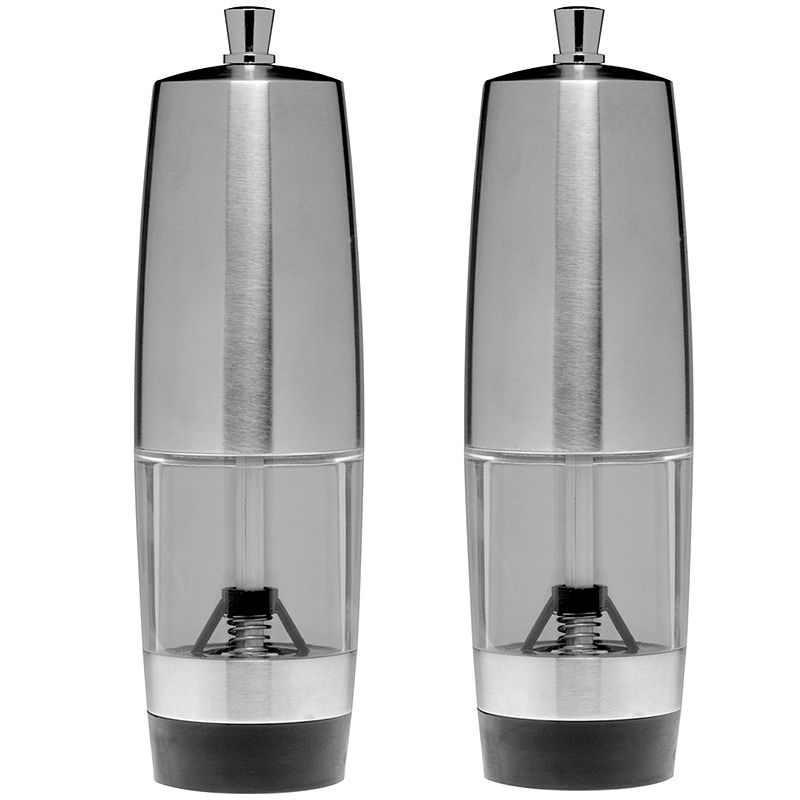 Berghoff Geminis 2-Pc. Salt And Pepper Grinder Set, Silver