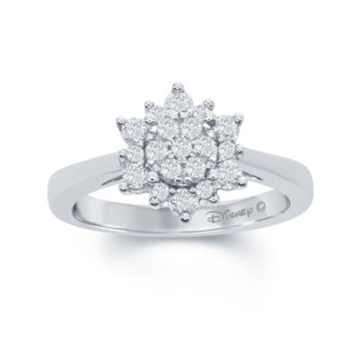 Enchanted Disney Fine Jewelry 3 8 C T T W Diamond 10k White Gold