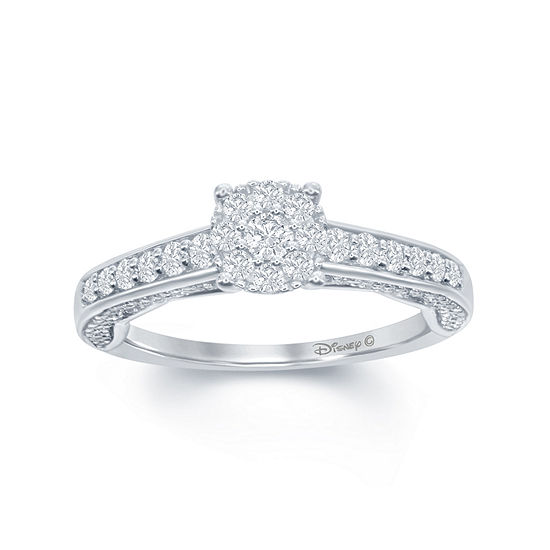Enchanted Disney Fine Jewelry 3 4 C T T W Diamond 14k White Gold