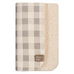 Trend Lab Gray Buffalo Check Flannel Receiving Blanket