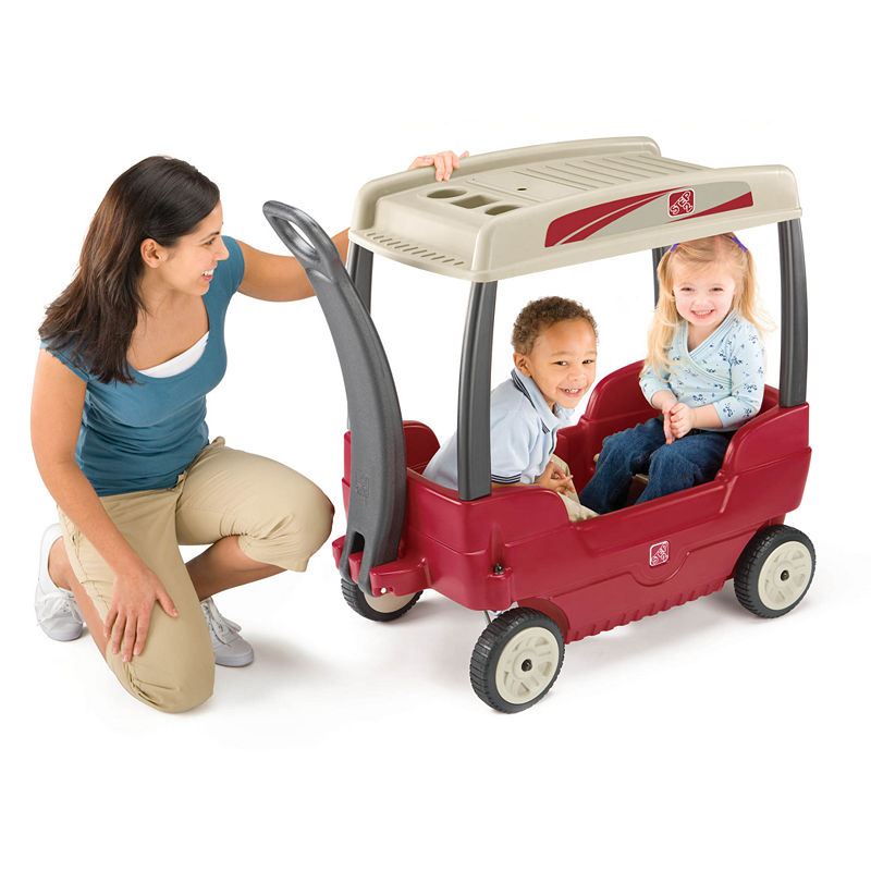 Step2 Canopy Wagon Ride-On, Red