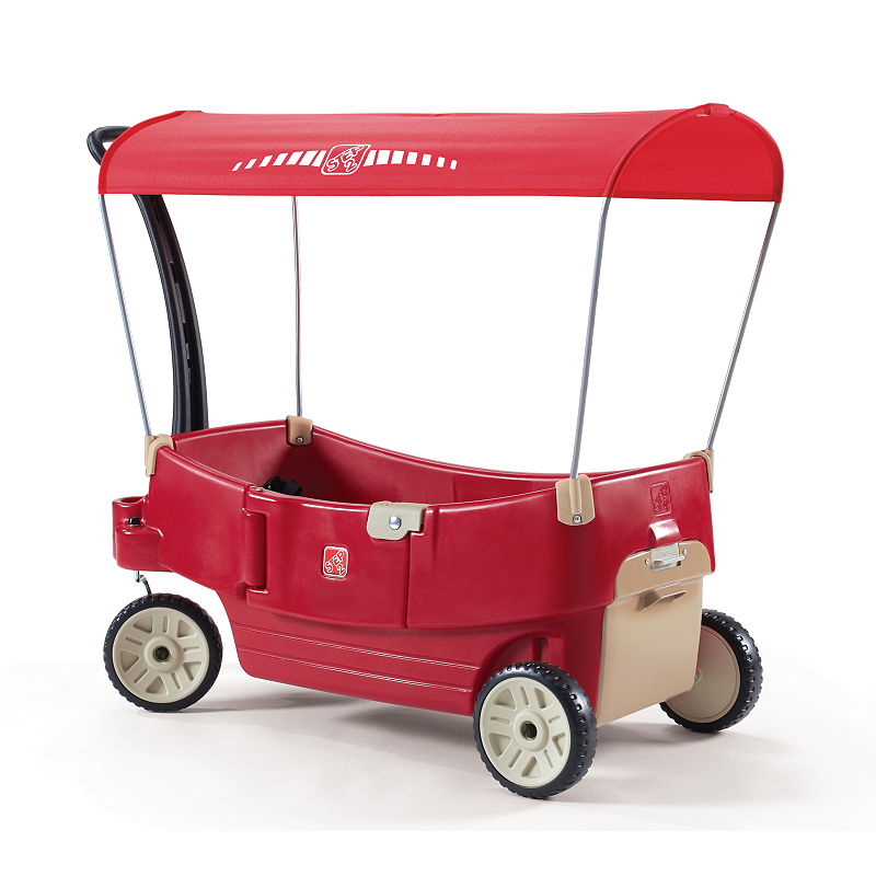 Step2 All Around Canopy Wagon Ride-On, Red