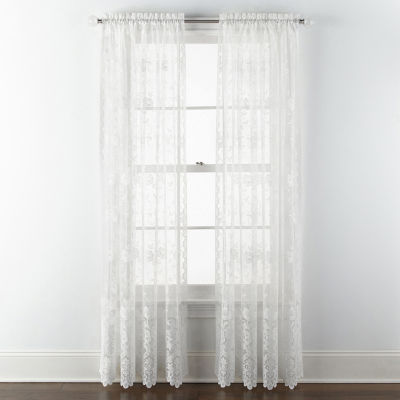JCPenney Home™ Shari Lace RodPocket Sheer Panel JCPenney