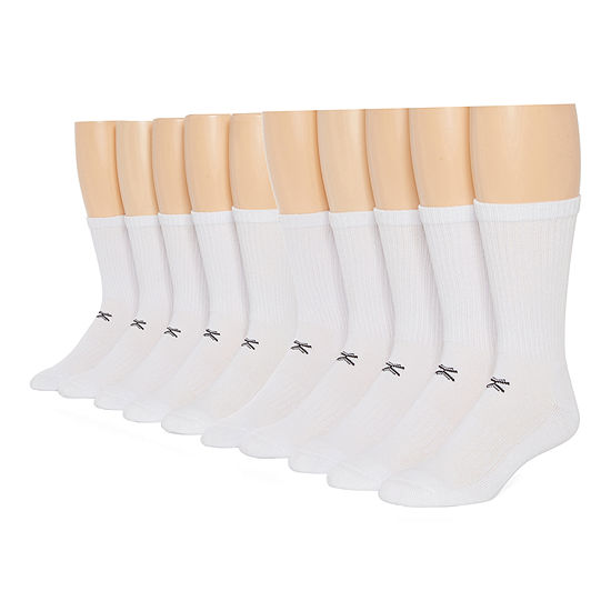 Xersion Mens 10 Pair Quick Dry Crew Socks