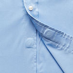 Stafford Mens Spread Collar Long Sleeve Adaptive Wrinkle Free Stretch Dress Shirt
