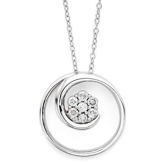 diamond blossom 1/6 CT. T.W. Diamond Swirl Pendant Necklace - JCPenney