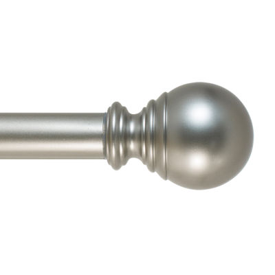Home Expressions 2pk Basic Ball 1 In Curtain Rod Color Pewter