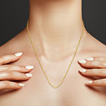 14K Gold 18 Inch Solid Link Chain Necklace