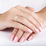 DiamonArt® Womens 2 1/2 CT. T.W. Lab Created White Cubic Zirconia 10K Gold Engagement Ring