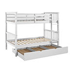 Solid Wood Bunk Bed with trundle