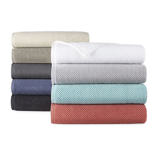 JCPenney Home™ Quick Dri Textured Solid Bath Towels