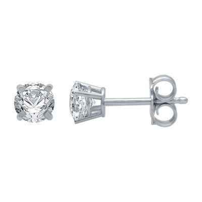 Classic 1/2 CT. T.W. Round White Diamond 10K Gold Stud Earrings-JCPenney