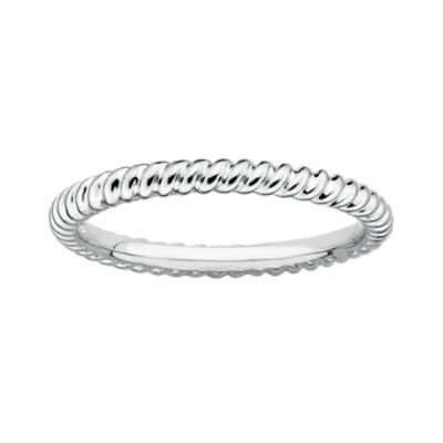 Personally Stackable Sterling Silver 3.5mm Twisted Ring