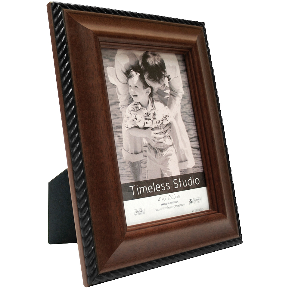 Jessica Walnut Stained Tabletop Picture Frames, Brown