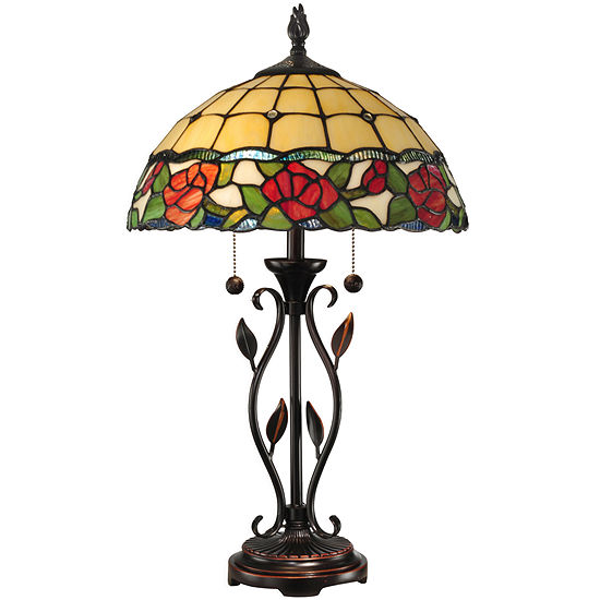 Dale Tiffany Rose Table Lamp Color Multi T20