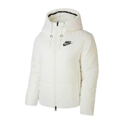 nike puffer jacket black and white