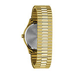 Caravelle Designed By Bulova Mens Gold Tone Stainless Steel Bracelet Watch 44b117