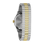 Caravelle Designed By Bulova Mens Two Tone Stainless Steel Bracelet Watch 45b147