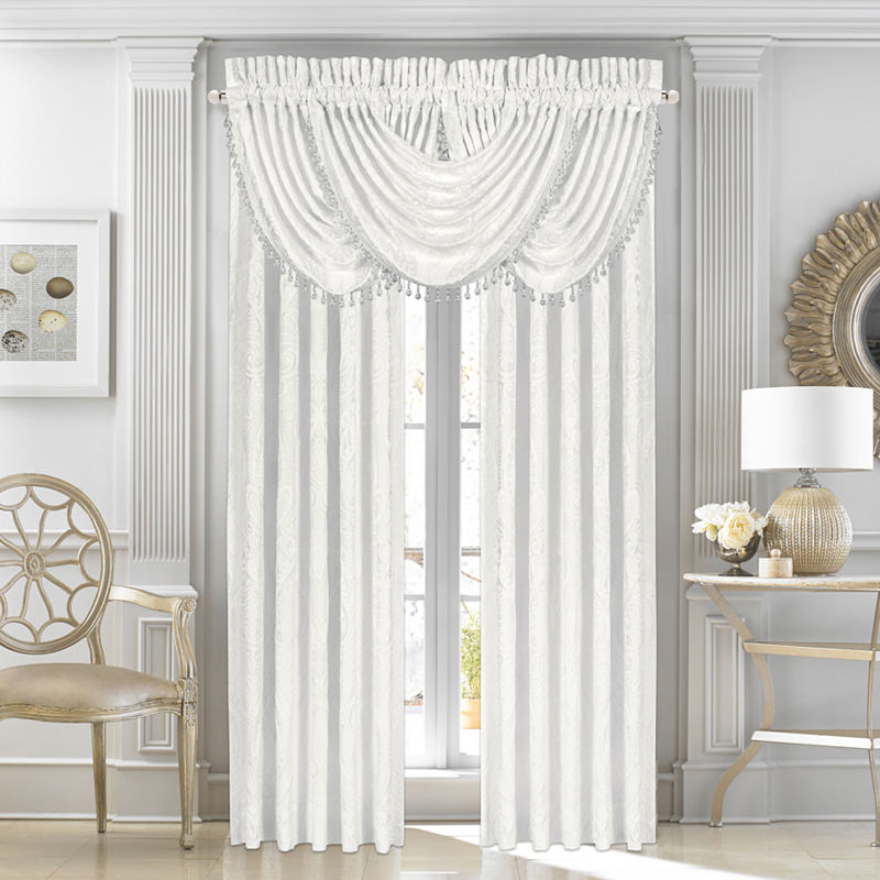 Queen Street Britney Back-Tab Curtain Panel, Britney 84 Inch Panel Pair, White