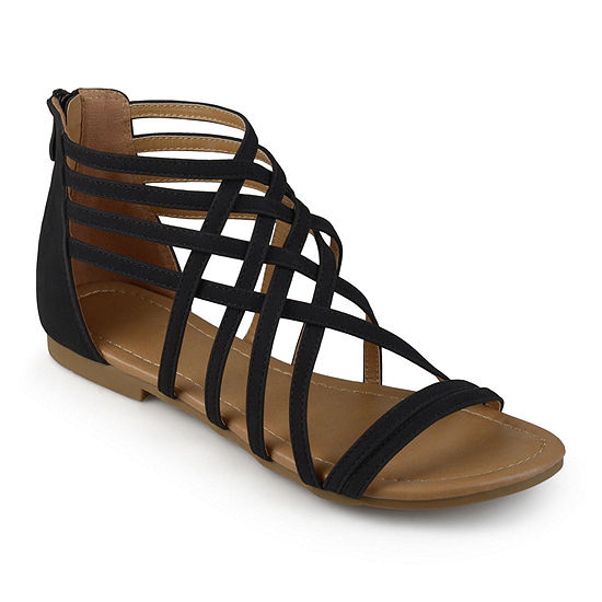 Journee Collection Womens Hanni Criss Cross Strap Gladiator Sandals - JCPenney