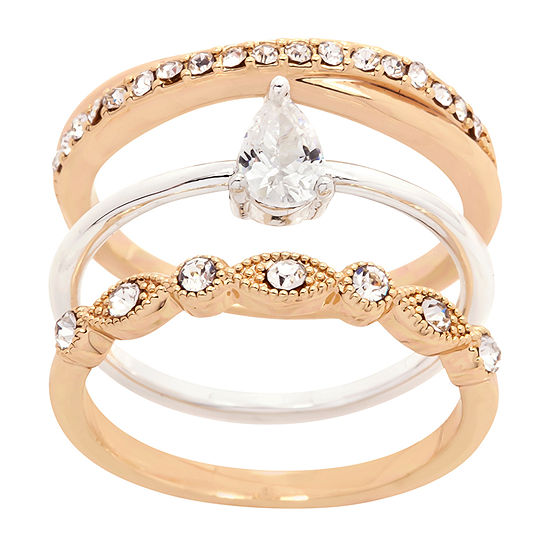 Sparkle Allure 3-pc. Cubic Zirconia Pear Ring Sets