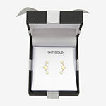 10K Gold Star Drop Earrings