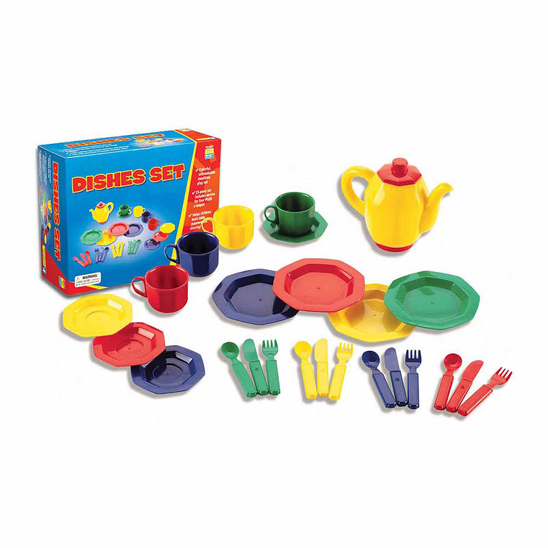 Educational Insights 24Pc Dishes Set Play Kitchen
