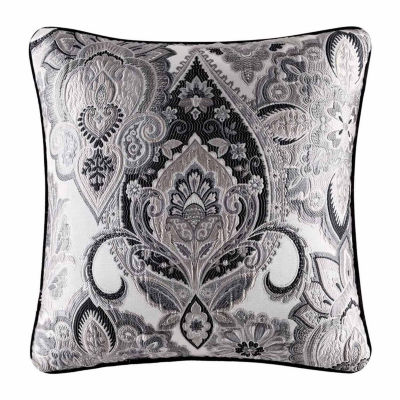 Queen Street Giselle Square Throw Pillow Jcpenney Color Silver