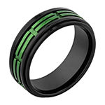 8mm Stainless Steel Black Band