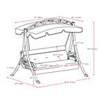 Arched Canopy Patio Swing
