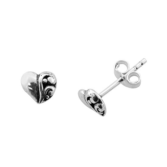 itsy bitsy™ Sterling Silver Heart Stud Earrings - JCPenney