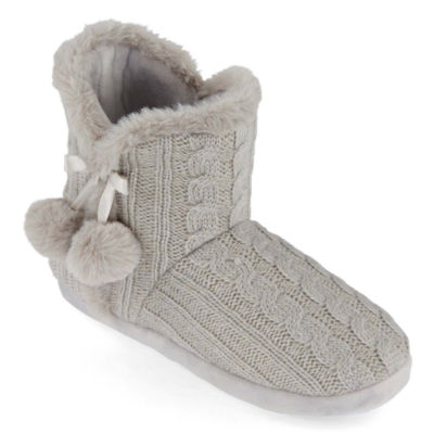 Mixit Mommy and Me Cozy Women's Bootie Slippers, Color: Silver - JCPenney