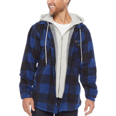 smiths mens sherpa lined fleece hoodie