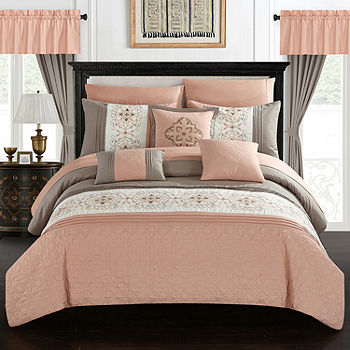 Chic Home Emily 20 Pc Comforter Set, Jcpenney Bed In A Bag Queen Size