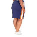 Poetic Justice Womens High Rise Stretch Pencil Skirt-Plus