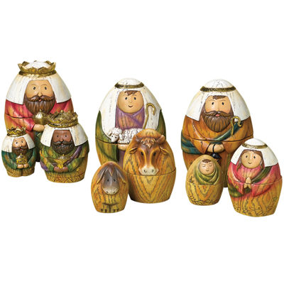 nativity nesting dolls set