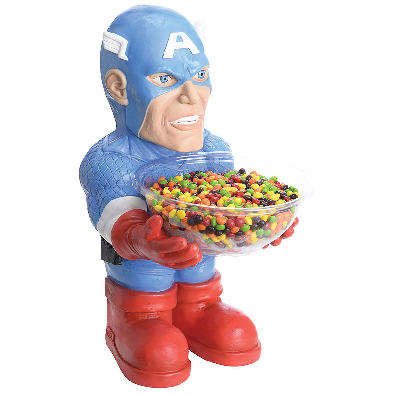 Captain America Candy Bowl, Unisex, Red Fits Most