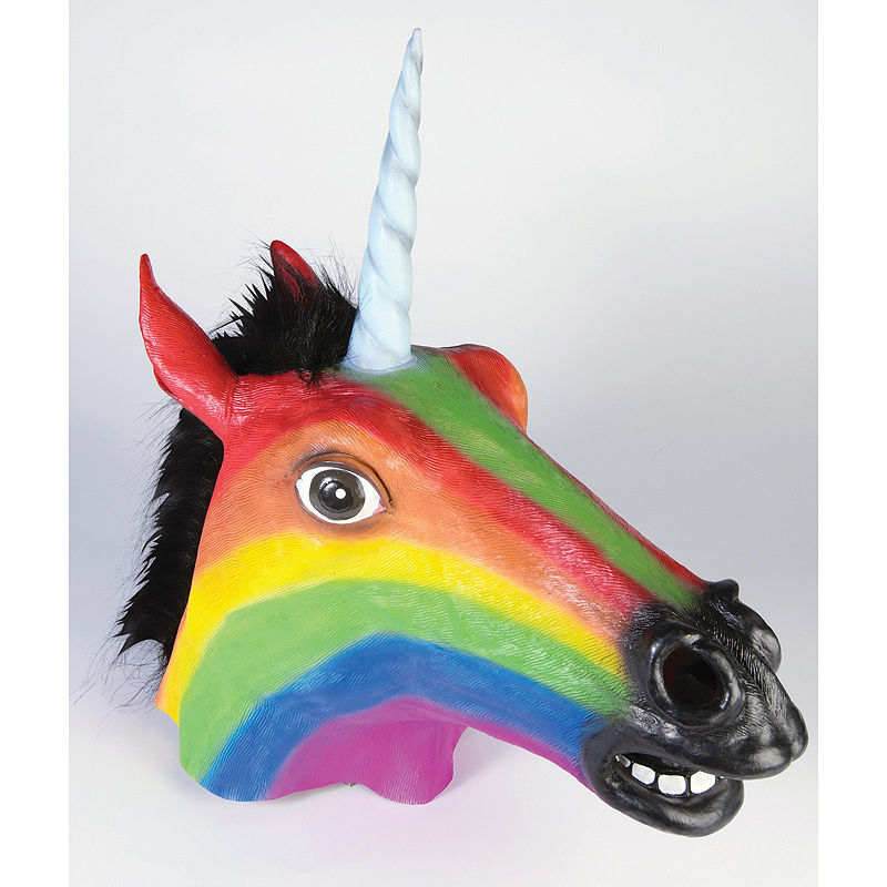 Buyseasons Rainbow Unicorn Mask