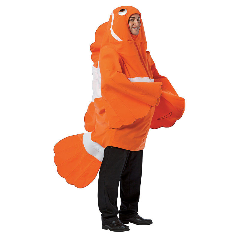 Buyseasons Clown Fish Adult Costume - One-Size, Orange