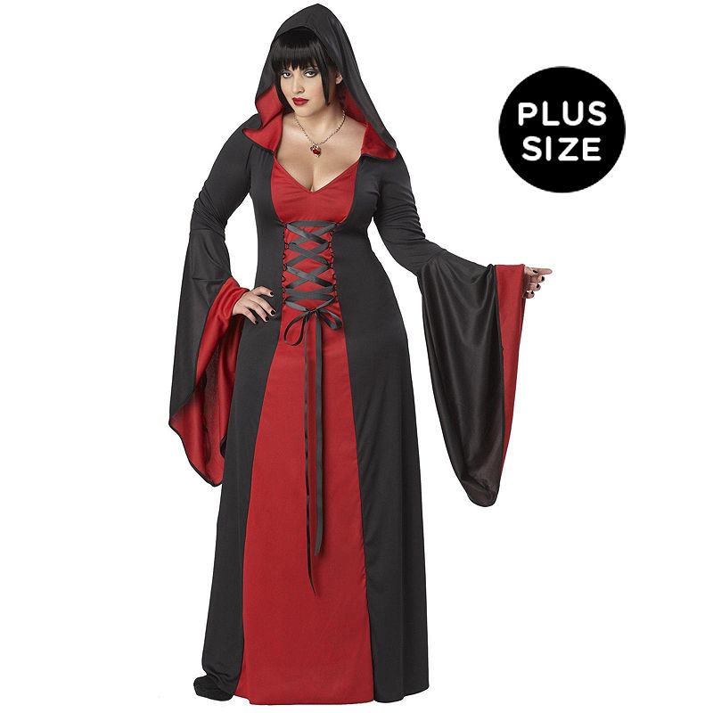 Buyseasons Deluxe Hooded Robe Red Adult Plus (Xl) Costume, Girls, Size X-Large