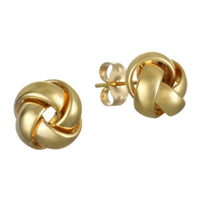 Made in Italy 14K Gold 9.9mm Knot Stud Earrings JCPenney