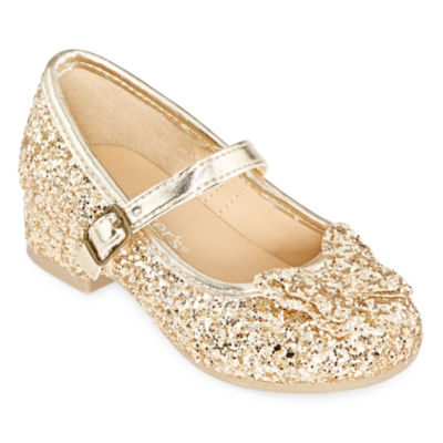 carter's gold glitter shoes